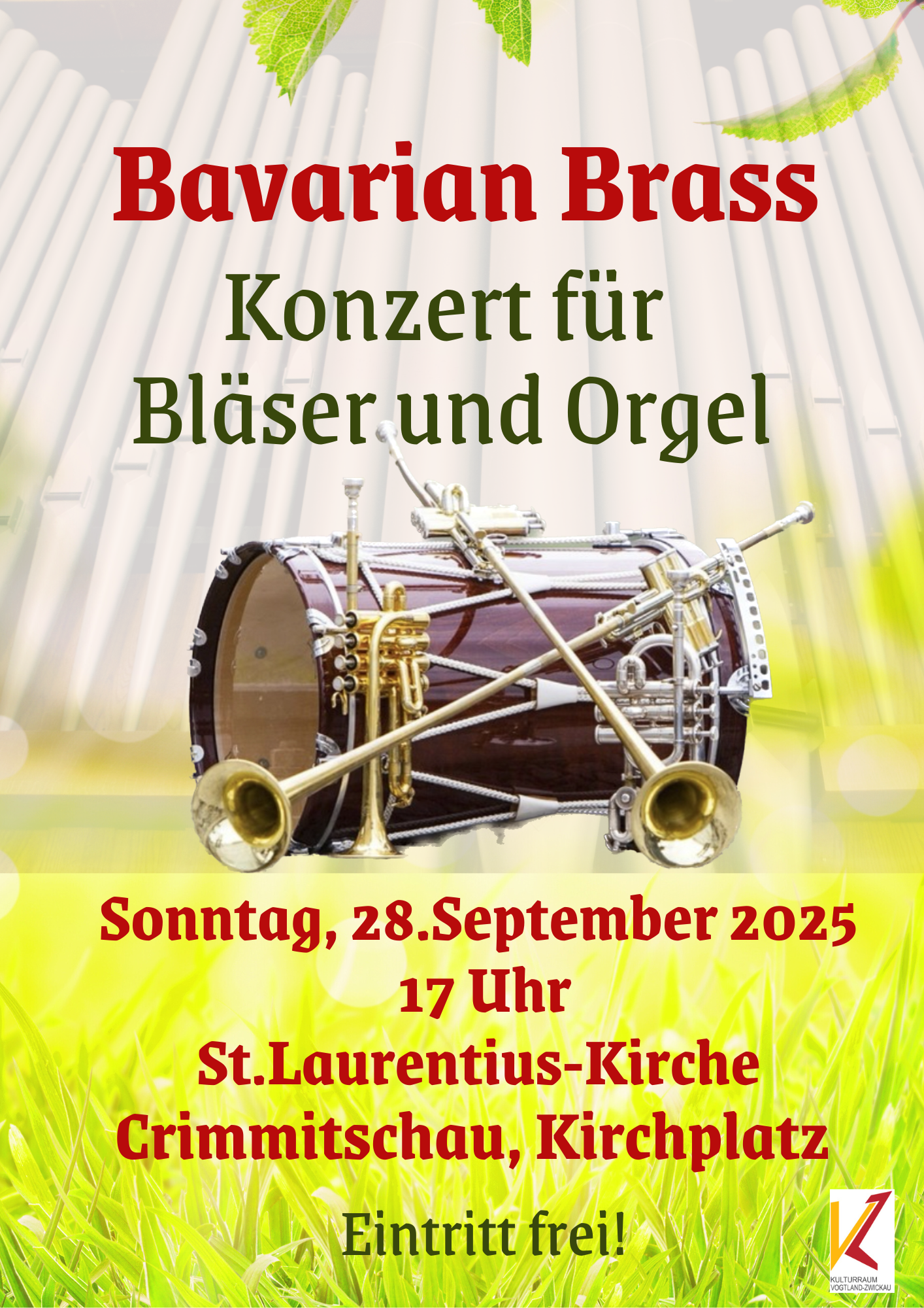 Dunkelblau Weiß Flach Grafik Orchester Sektionen Lehrreiches Poster im Querformat