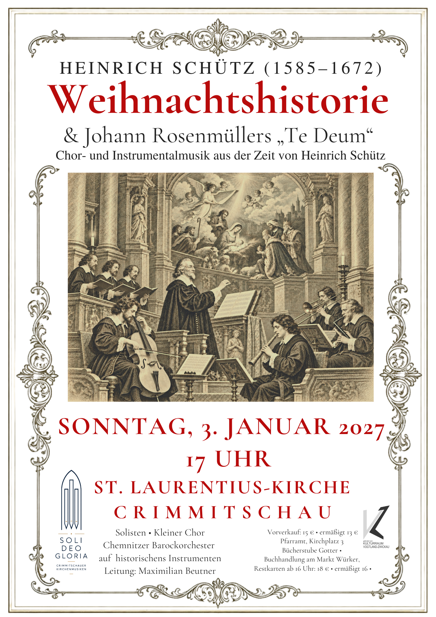 Historischer Konzertflyer